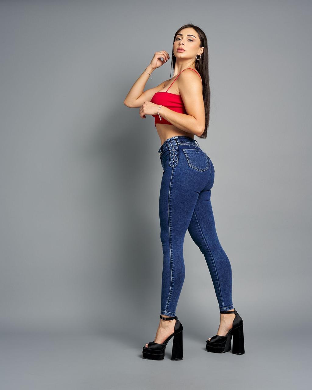 JEANS OJETILLOS BLUE