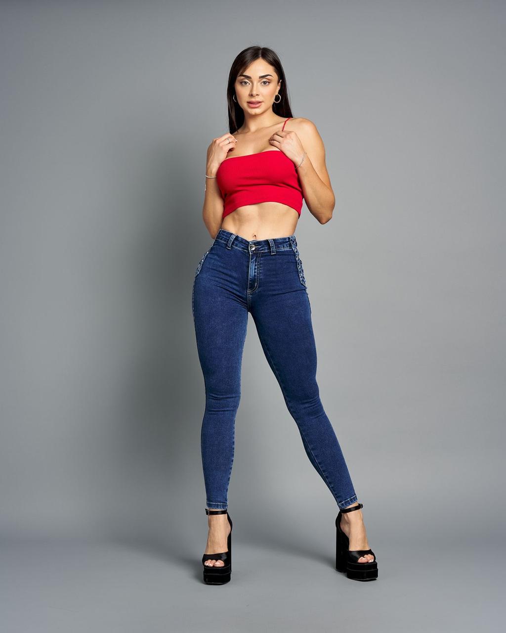 JEANS OJETILLOS BLUE